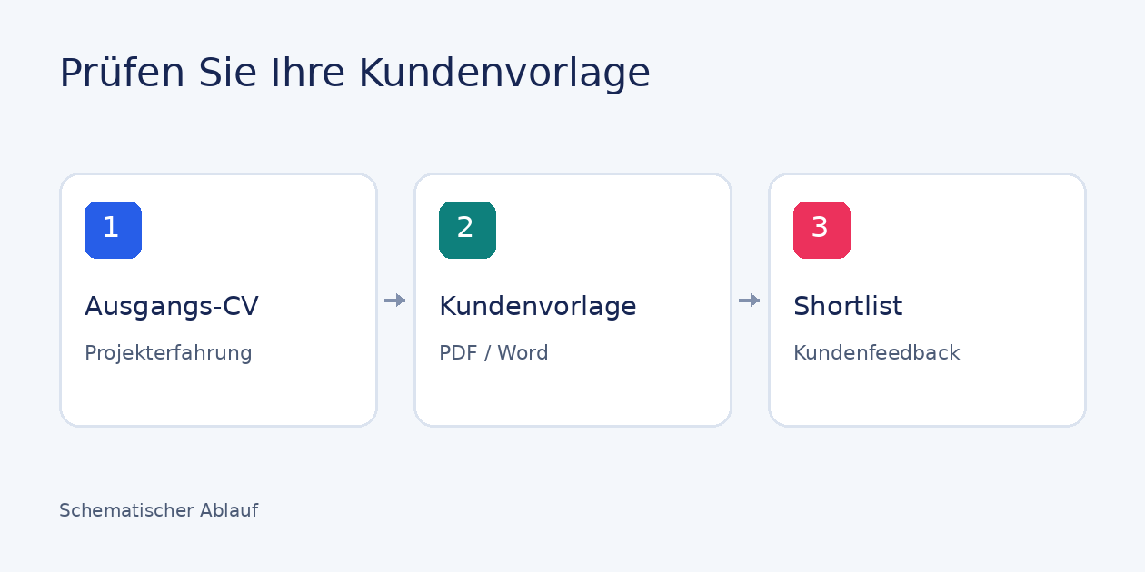 Beraterprofil für IT-Kunden: Software an der Vorlage prüfen